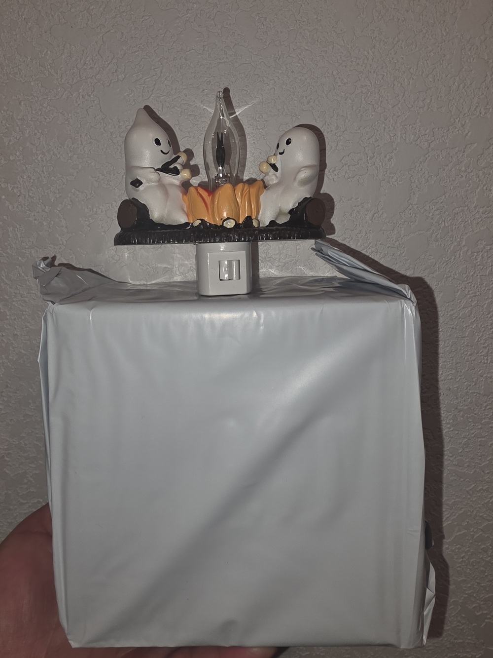 Ghost Campfire Night Light - White